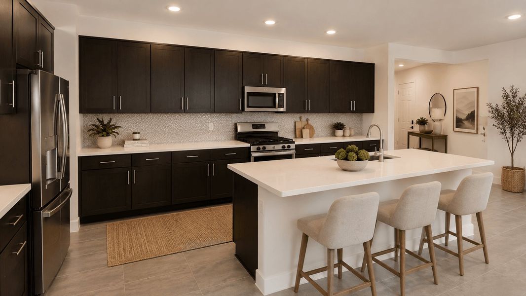 Furnished interior view inside a new home in The Grove at El Cidro, Goodyear (Image 4).