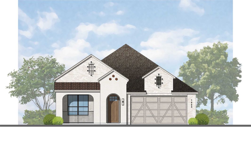 Representative rendering of the exterior for the Picasso Plan by Highland Homes (Image 16). Representative rendering of the exterior for the Picasso Plan by Highland Homes (Image 16).