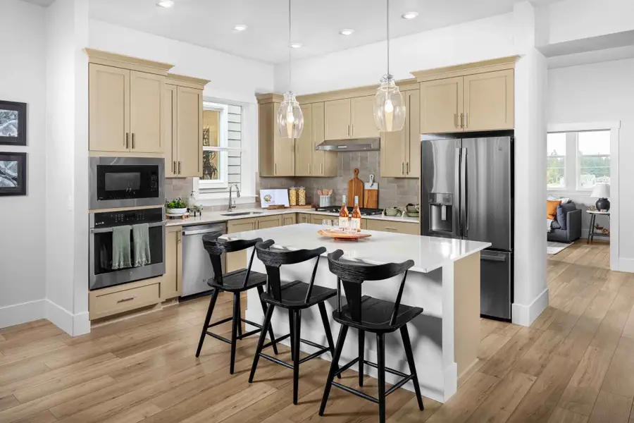 Representative furnished interior of a home built from the Holly by Risewell Homes in Elevon, Lavon (Image 4).