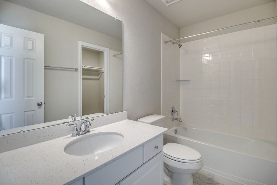 Private bath. Sample product photo - actual exterior and interior selections may vary by homesite