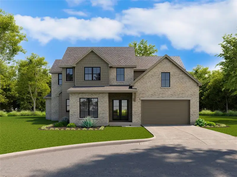 Front exterior of a home in the Dove Station community, located in Grapevine, TX (Image 2).