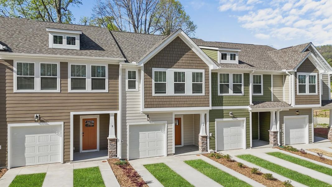 Front exterior of a new home in Clayton Crossing, Arden, NC, highlighting curb appeal (Image 2).