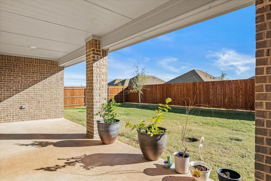 View of patio