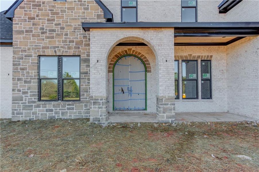 Exterior details and patio area of a home in , Buford (Image 7).
