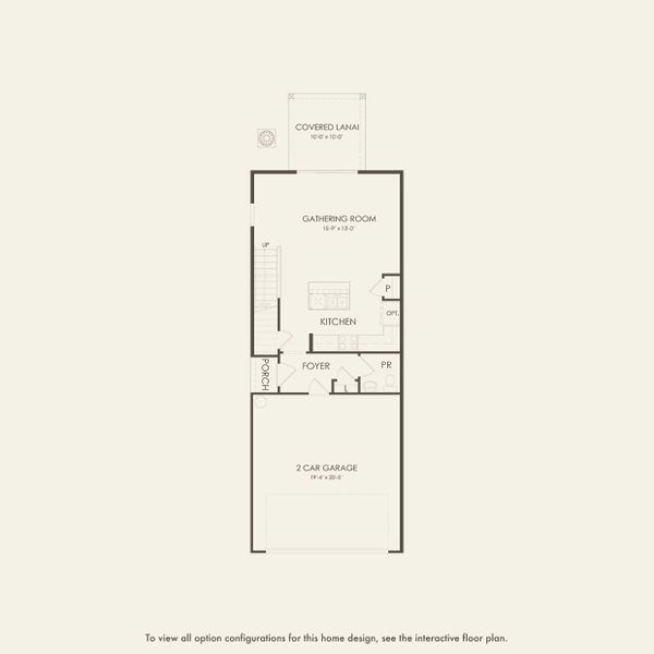 2D floor plan layout for the Marisol by Pulte Homes in Canopy Preserve, Deland, FL (Image 4).