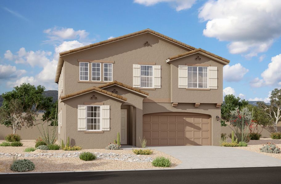 Representative exterior photo of a completed home built from the Plan by Beazer Homes in Highpointe at Northpointe, Peoria, AZ (Image 21).