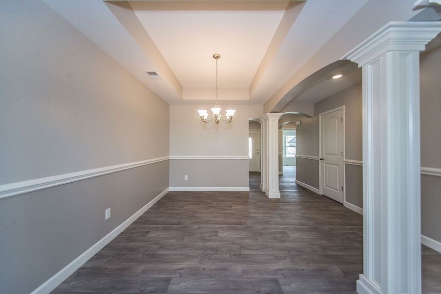 Representative unfurnished interior of a home built from the Beaumont by Enchanted Homes in Guadalupe Heights, Seguin (Image 40).