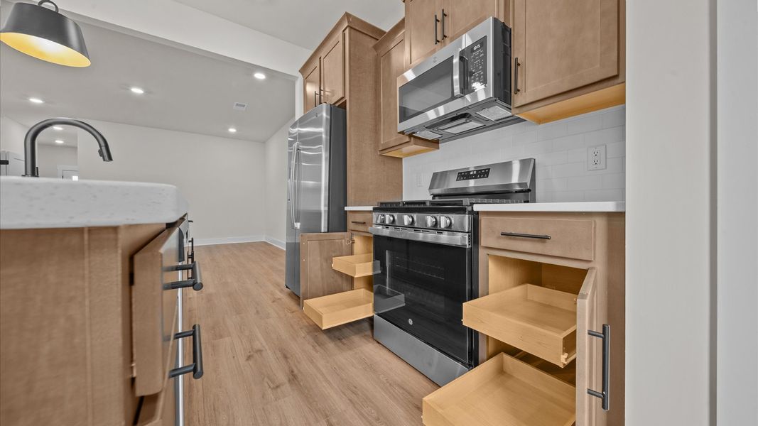 Furnished interior view inside a new home in Hickory Heights, Greenville (Image 12). Furnished interior view inside a new home in Hickory Heights, Greenville (Image 12).