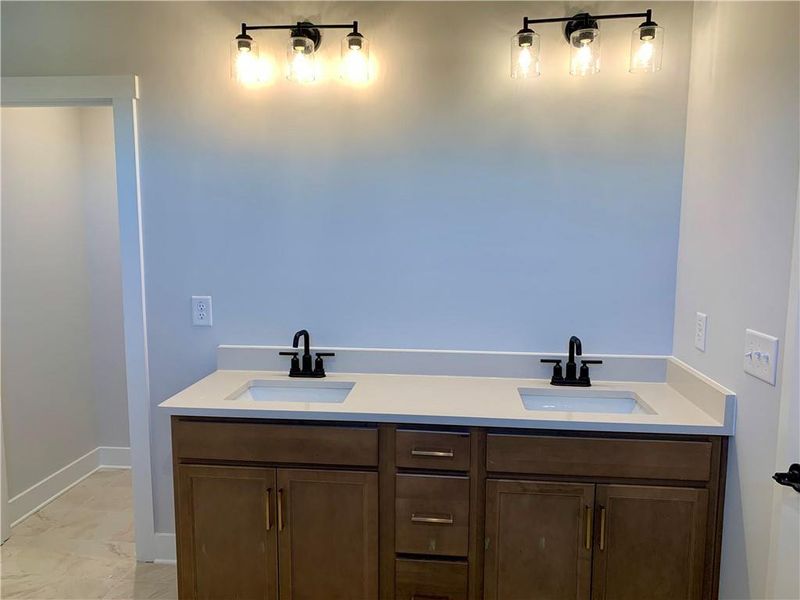 Furnished interior view inside a new home in Reunion, Flowery Branch (Image 8).