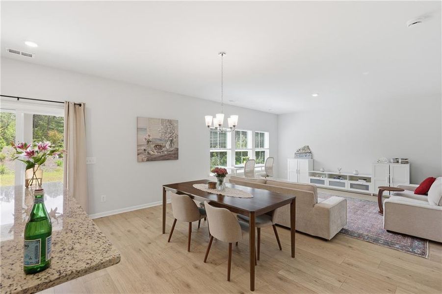 Furnished interior view inside a new home in , Bloomingdale (Image 8).