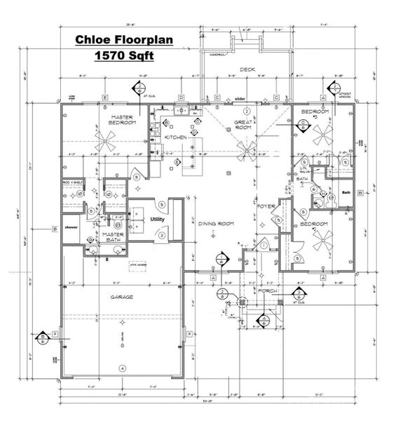 2D floor plan layout of this home in , Hendersonville, NC (Image 2).