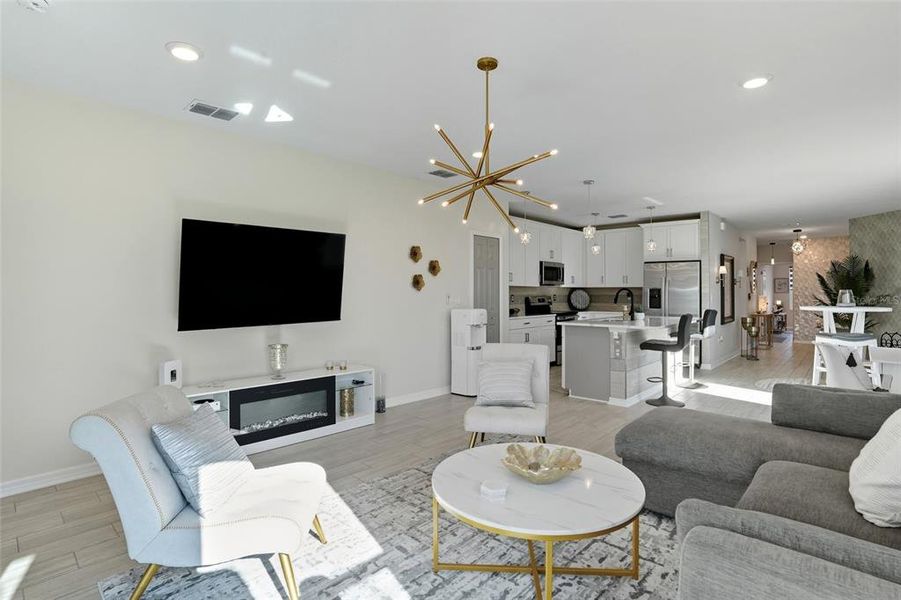 Furnished interior view inside a new home in , Port Charlotte (Image 9). Furnished interior view inside a new home in , Port Charlotte (Image 9).