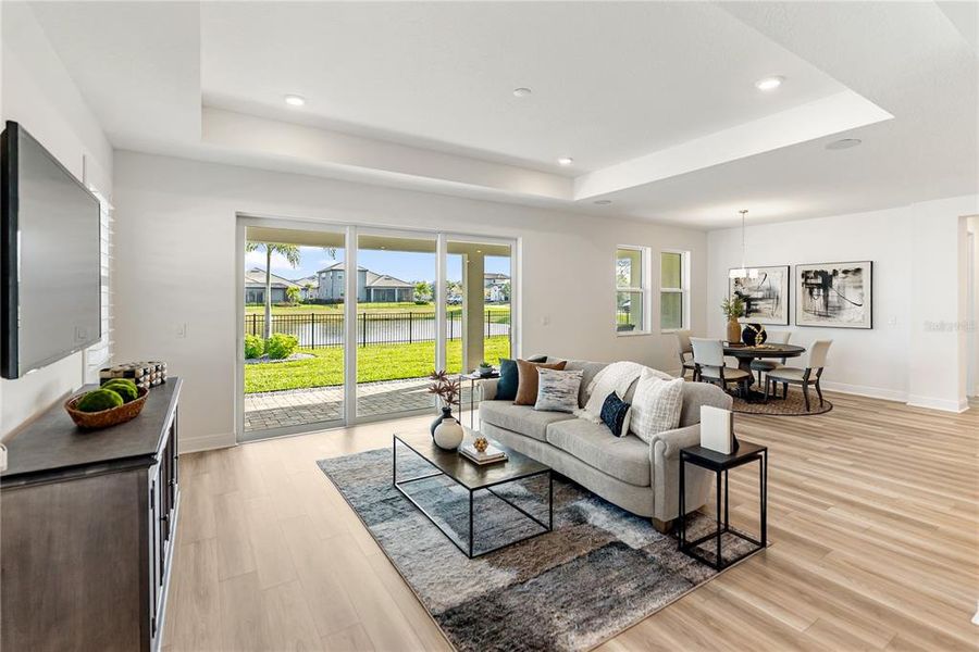 Furnished interior view inside a new home in Sweetwater at Lakewood Ranch, Bradenton (Image 44). Furnished interior view inside a new home in Sweetwater at Lakewood Ranch, Bradenton (Image 44).