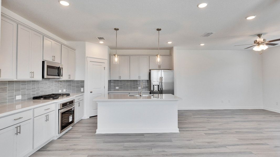 Furnished interior view inside a new home in Creeks Crossing, Elgin (Image 11).