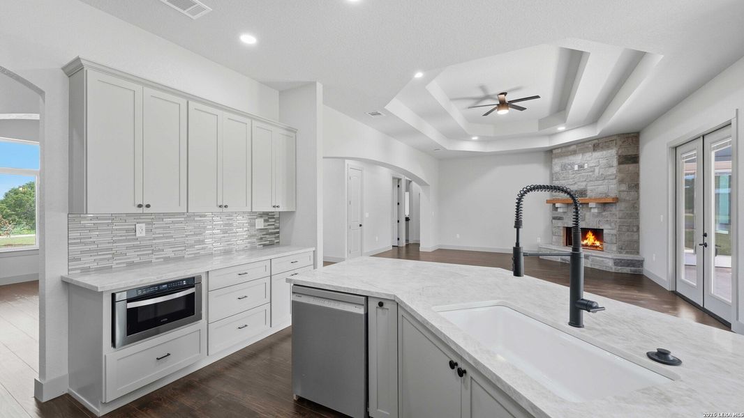 Furnished interior view inside a new home in , Adkins (Image 9).