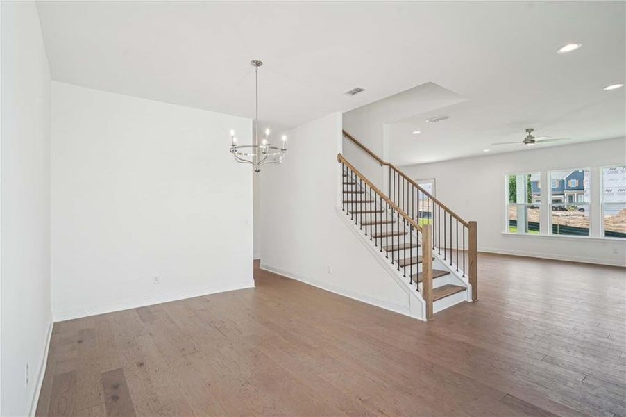 Spacious, unfurnished interior of a new home in East Harbor II at Chestatee, Dawsonville (Image 23).
