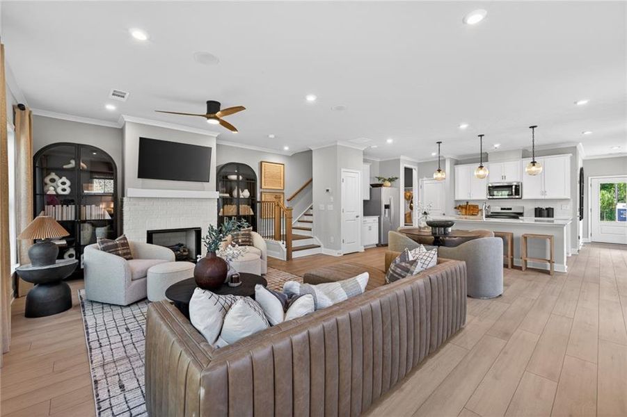 Furnished interior view inside a new home in Ansley Towns, Cumming (Image 28).