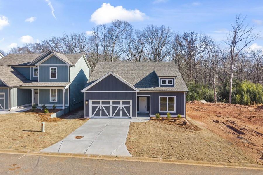 Front exterior of a new home in , Hartwell, GA, highlighting curb appeal (Image 22).