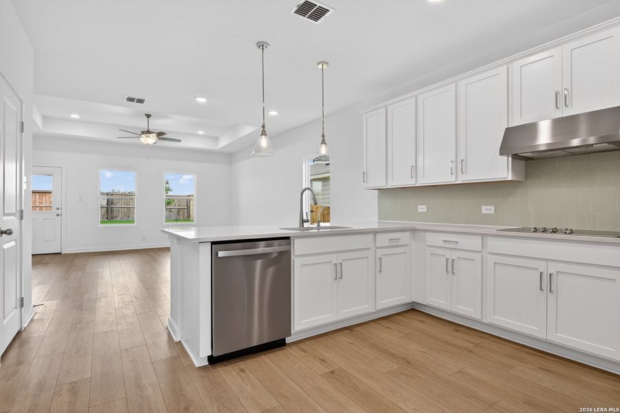 Furnished interior view inside a new home in The Wilder, Adkins (Image 6).