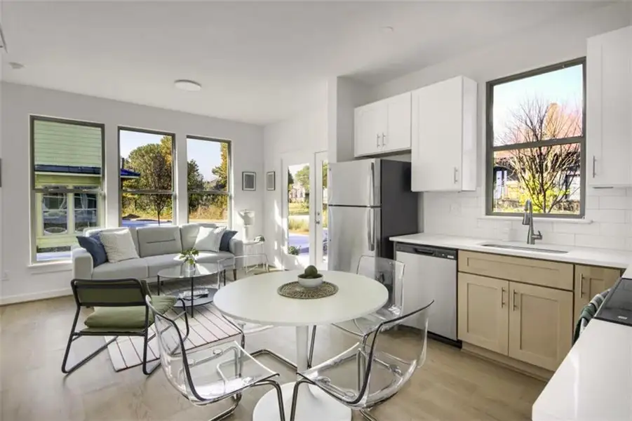 Furnished interior view inside a new home in , Atlanta (Image 4).