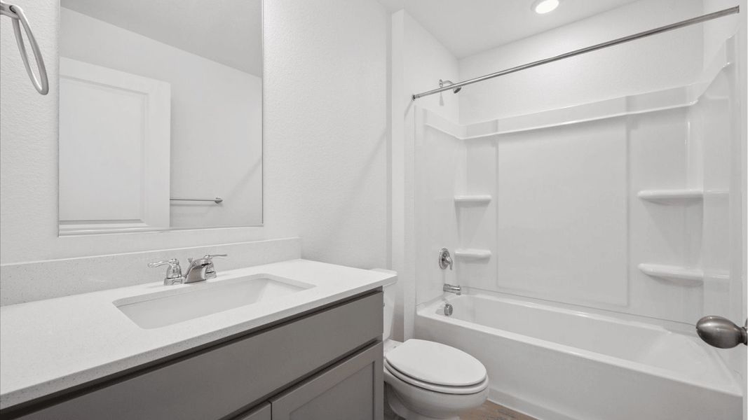 Furnished interior view inside a new home in Settlers Crossing, Commerce City (Image 14).