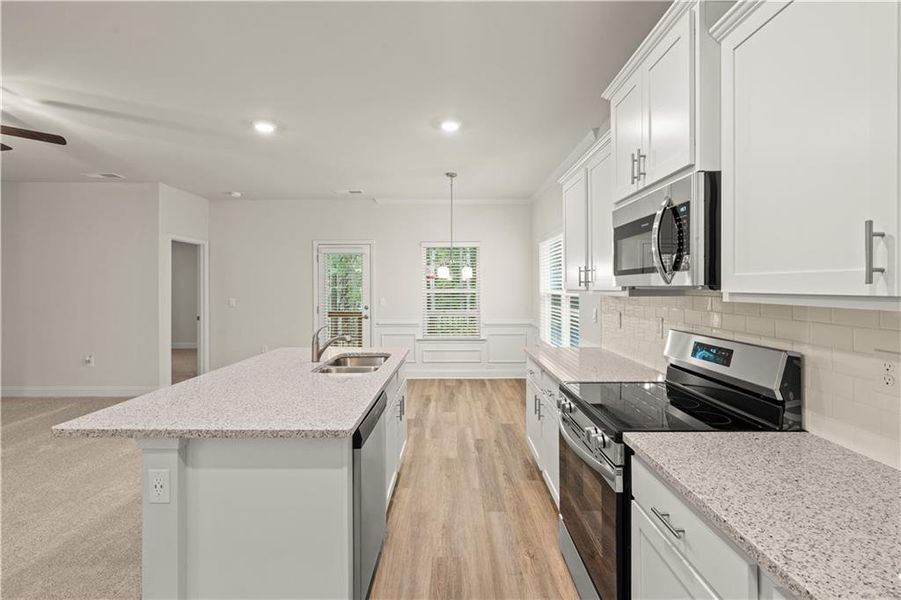 Furnished interior view inside a new home in Canterbury Villas, Carrollton (Image 3). Furnished interior view inside a new home in Canterbury Villas, Carrollton (Image 3).
