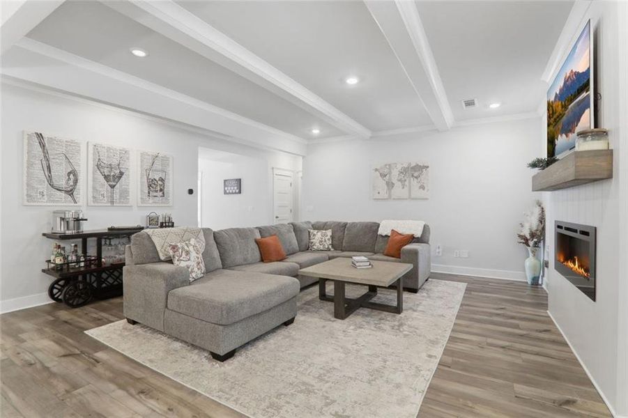 Furnished interior view inside a new home in Rosewood Lake Estates, Hoschton (Image 47). Furnished interior view inside a new home in Rosewood Lake Estates, Hoschton (Image 47).