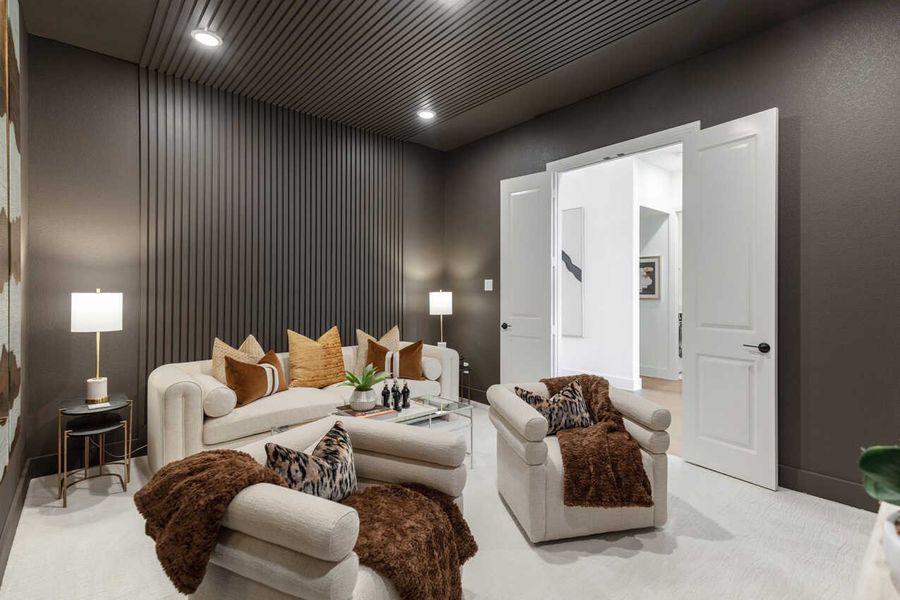 Representative Entertainment Room - some options shown