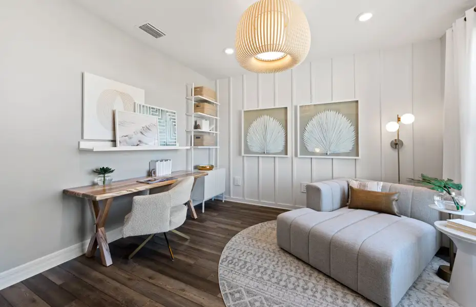 Furnished interior view inside a new home in Whispering Lakes, Lehigh Acres (Image 8).