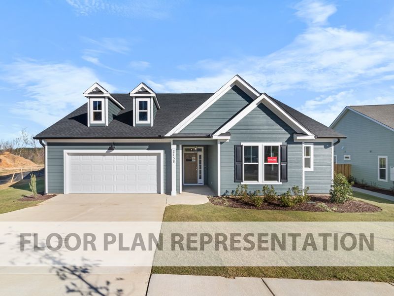 Front Exterior Elevation A | Henley Plan by Ivey Homes