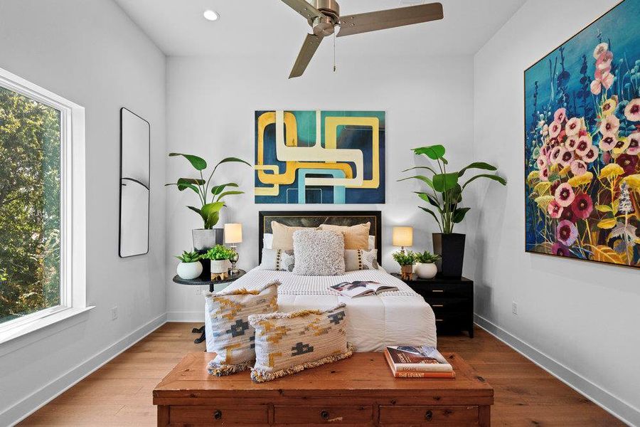 Furnished interior view inside a new home in Bluebonnet Lofts, Austin (Image 22). Furnished interior view inside a new home in Bluebonnet Lofts, Austin (Image 22).