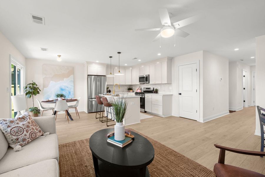 Furnished interior view inside a new home in , Charleston (Image 32).