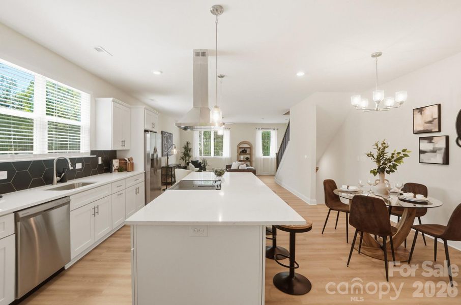 Furnished interior view inside a new home in , Charlotte (Image 28).
