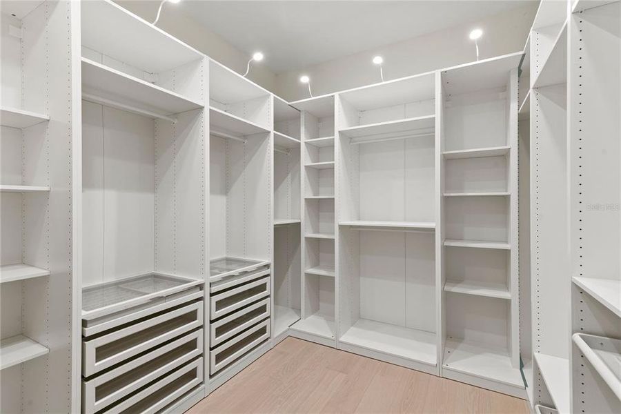 Primary closet Primary closet