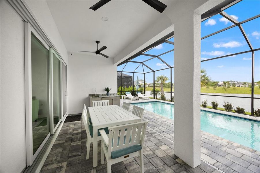 Exterior details and patio area of a home in , Sarasota (Image 23). Exterior details and patio area of a home in , Sarasota (Image 23).