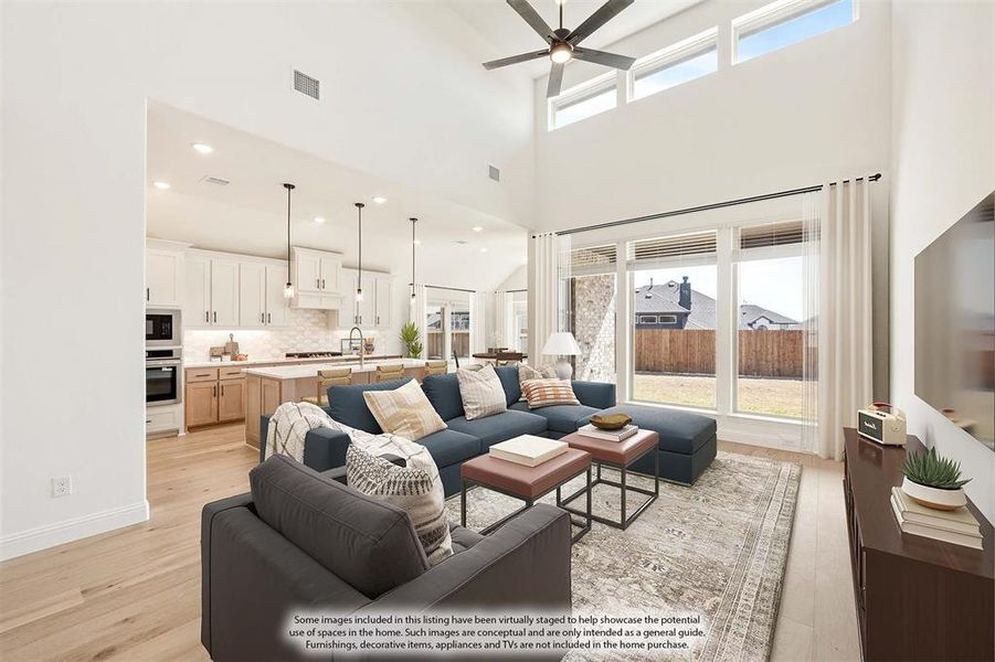 Furnished interior view inside a new home in Willow Wood, McKinney (Image 10).