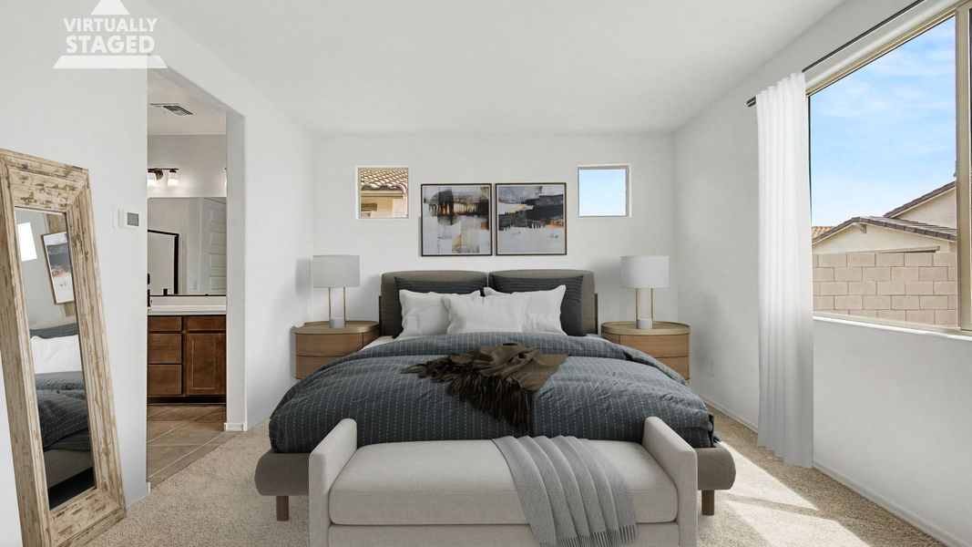 Representative furnished interior of a home built from the Larkspur by DRB Homes in Saguaro Hills at Vistancia, Peoria (Image 16).