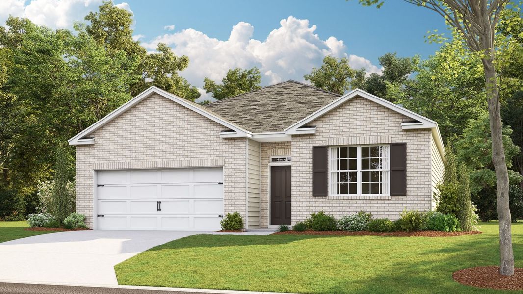 Representative exterior photo of a completed home built from the CALI by D.R. Horton in Savannah Lakes, Lewisburg, TN (Image 2).