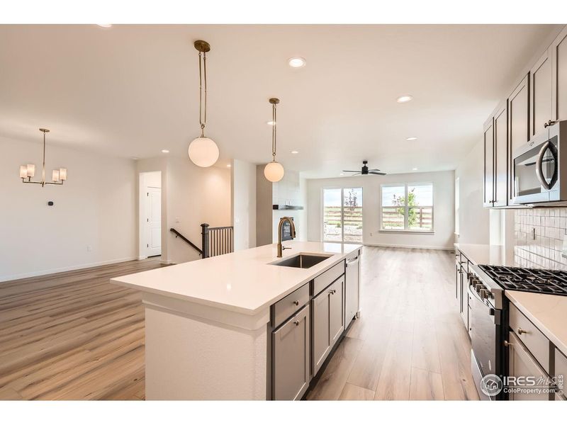Furnished interior view inside a new home in Barefoot Lakes, Longmont (Image 13).