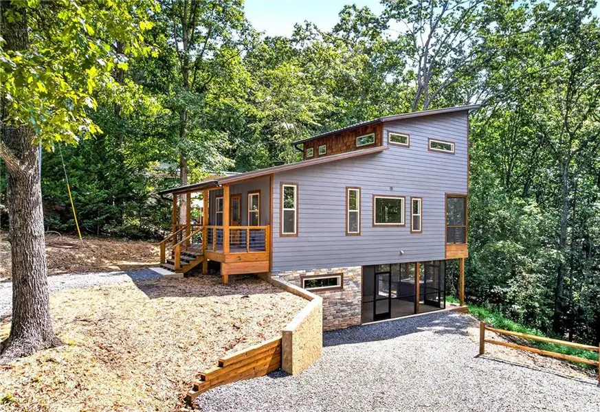 Exterior details and patio area of a home in , Morganton (Image 1). Exterior details and patio area of a home in , Morganton (Image 1).