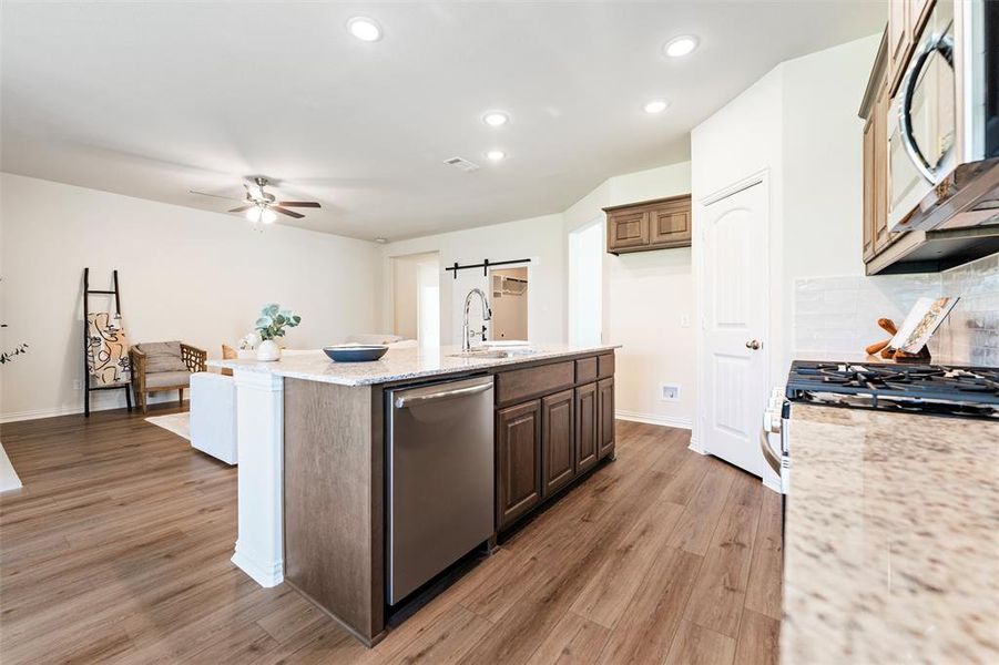 Furnished interior view inside a new home in Liberty Pointe, Gainesville (Image 11). Furnished interior view inside a new home in Liberty Pointe, Gainesville (Image 11).