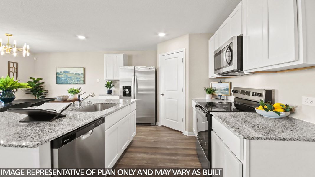 Furnished interior view inside a new home in McCrorey Trails, Conroe (Image 8).