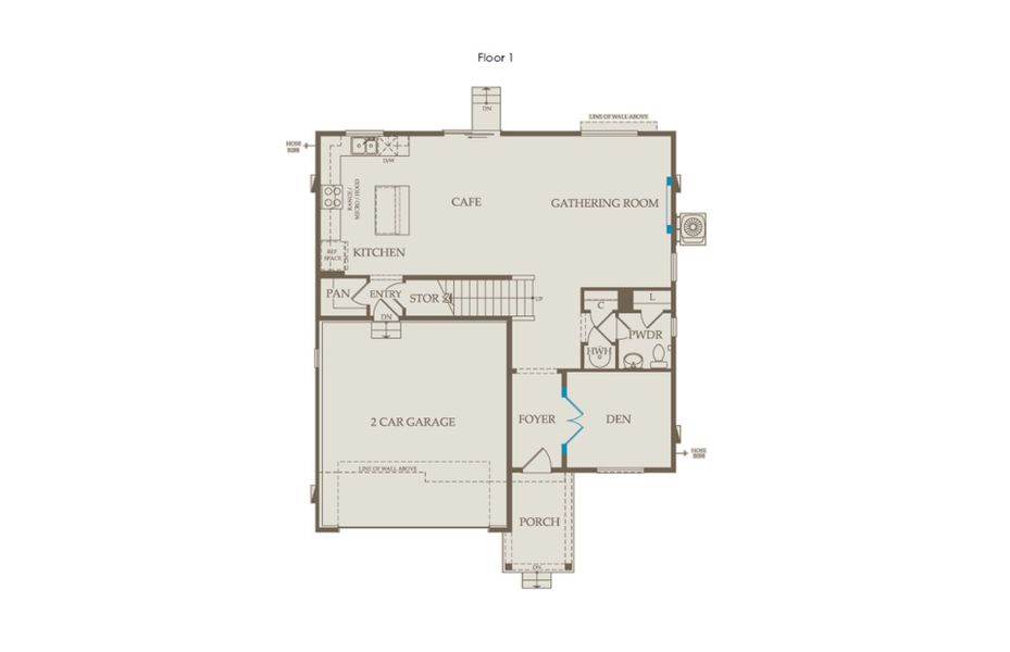 2D floor plan layout of this home in Murata Farms, Fort Lupton, CO (Image 4).