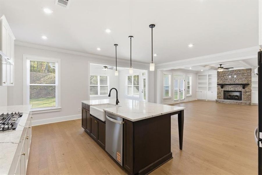 Furnished interior view inside a new home in Ford Landing, Acworth (Image 9).