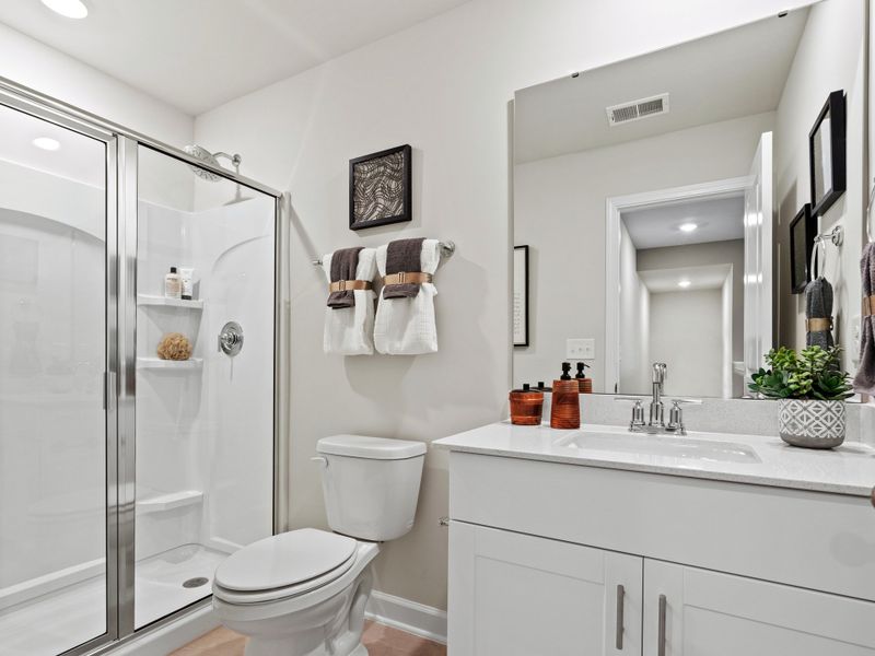 Furnished interior view inside a new home in Waterside - Coastline Series, Longs (Image 25).