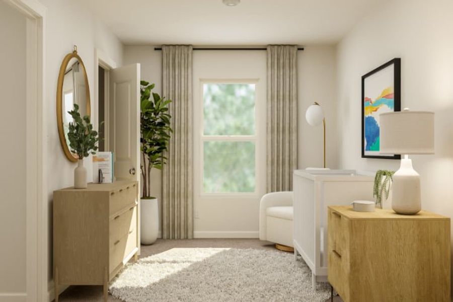 A room with a desk and a mirror. A room with a desk and a mirror.