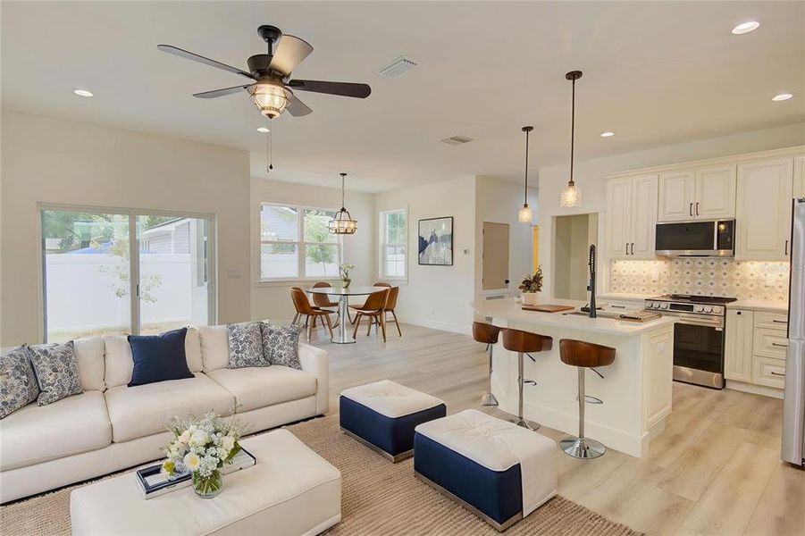 Furnished interior view inside a new home in , Mount Dora (Image 8). Furnished interior view inside a new home in , Mount Dora (Image 8).