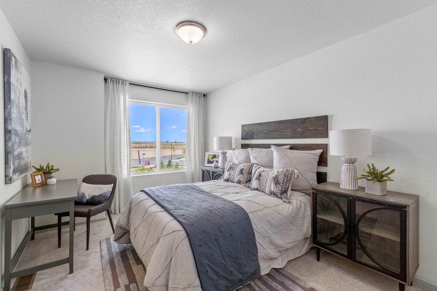 Furnished interior view inside a new home in Banning Lewis Ranch, Colorado Springs (Image 13). Furnished interior view inside a new home in Banning Lewis Ranch, Colorado Springs (Image 13).