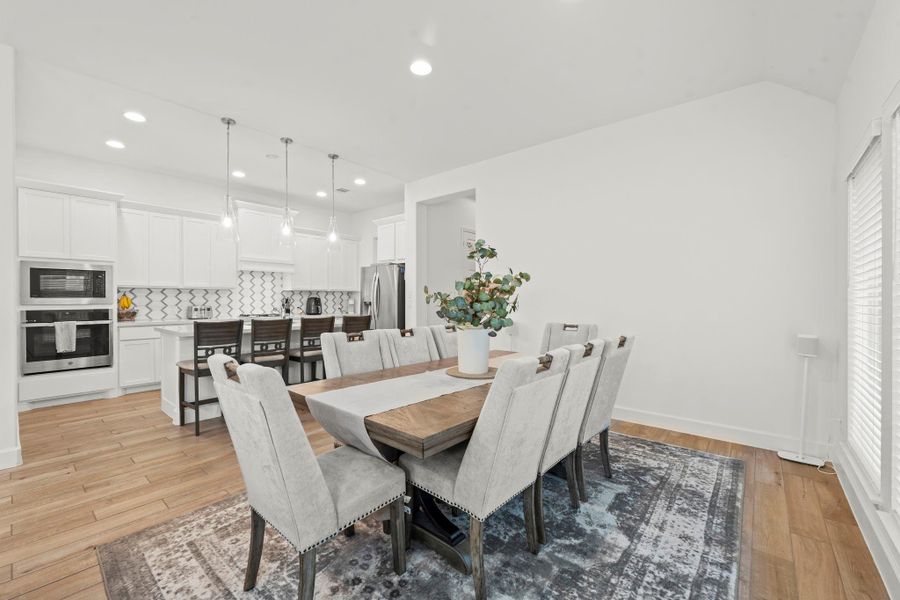 Host unforgettable gatherings in this exquisite dining room, where elegance meets functionality.  With plenty of space for a large dining table and full furniture suite, this room is perfect for any special occasion.