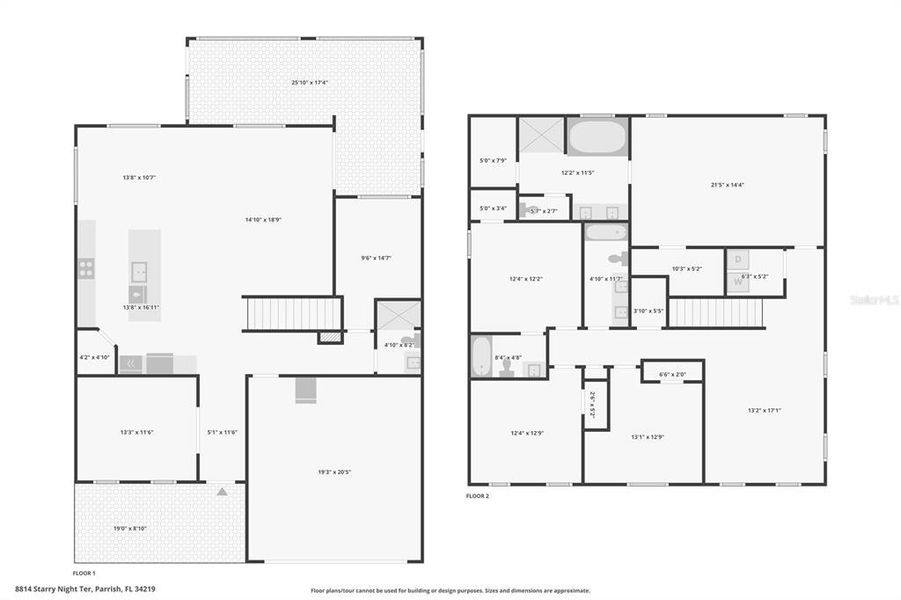 2D floor plan layout of this home in , Parrish, FL (Image 5).